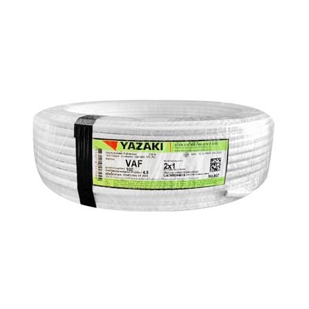 ELECTRIC WIRE VAF YAZAKI 2X1SQ.MM 100M WHITE