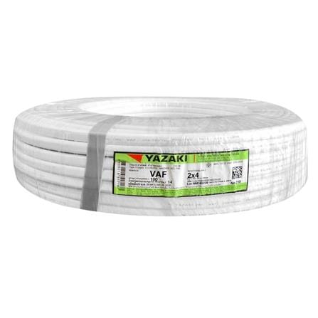 สายไฟ VAF YAZAKI 2x4 ตร.มม. 100 ม. สีขาว
