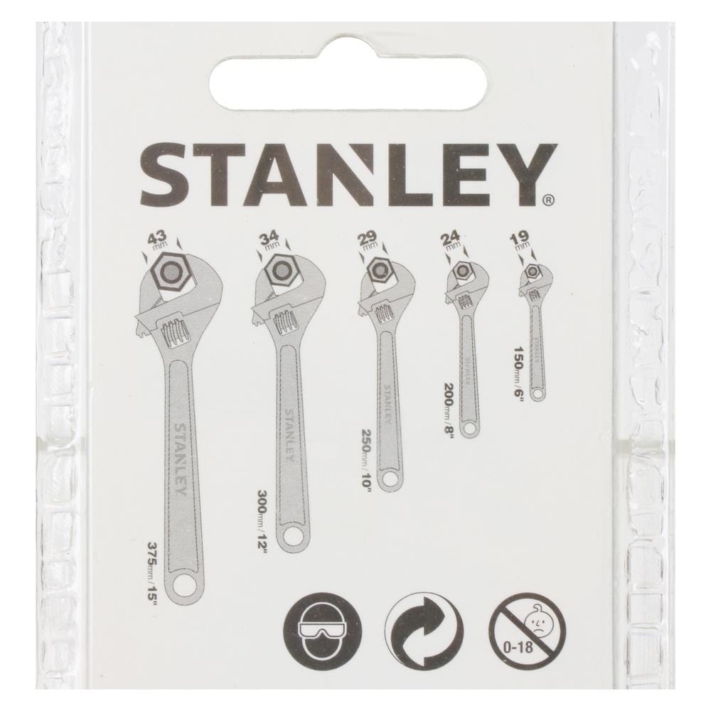 ประแจเลื่อน STANLEY 87-432 8 นิ้ว