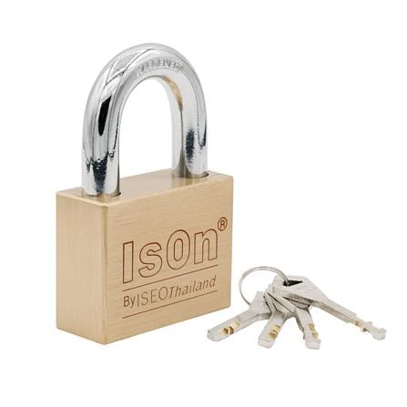 กุญแจมาสเตอร์คีย์ ISON 450 40 มม. สีทองเหลืองขัดเง...