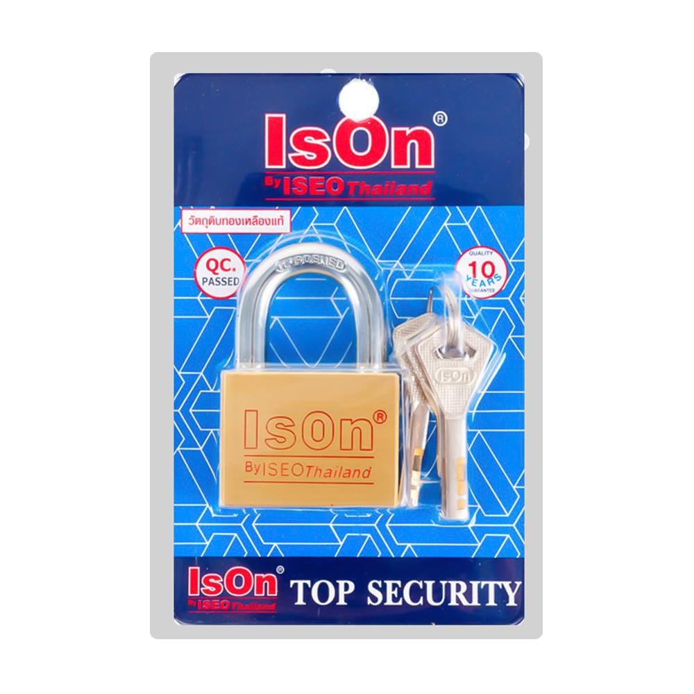 กุญแจลูกปืน ISON 450 50 มม. สีทองเหลือง