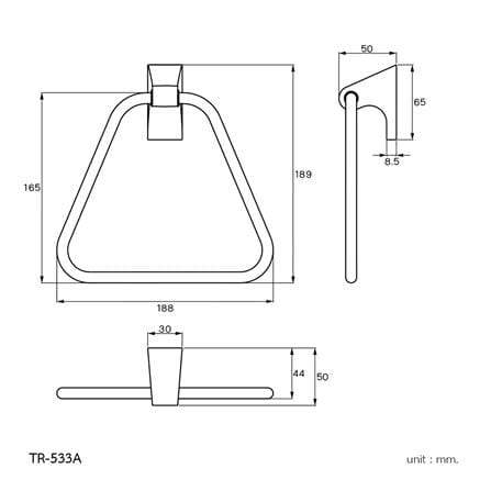 ห่วงแขวนผ้า WS TR-533A สเตนเลส_1