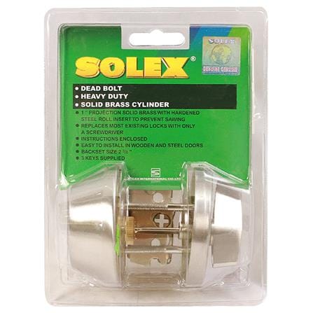 กุญแจลิ้นตาย 1 ด้าน SOLEX 5900 สีสเตนเลส