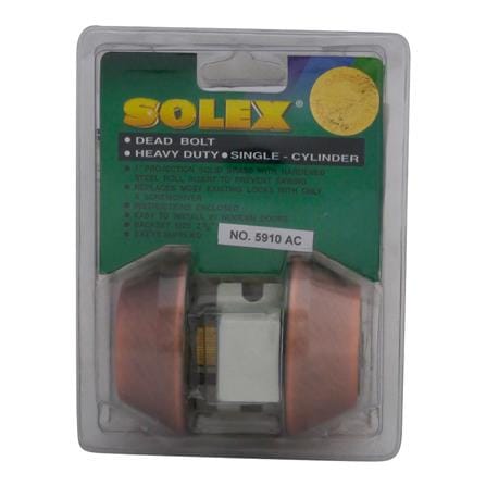 กุญแจลิ้นตาย 2 ด้าน SOLEX 5910 สีทองแดงรมดำ_0
