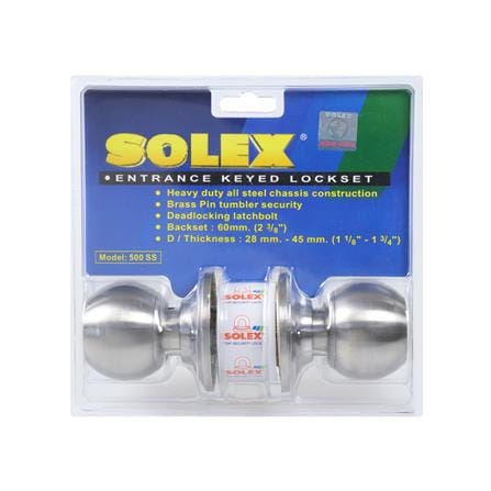 ลูกบิดประตู หัวกลม SOLEX 500 SS สีสเตนเลส_4