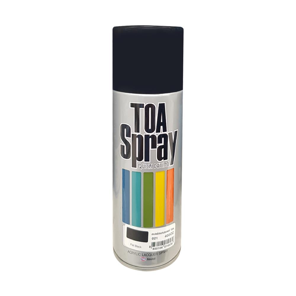 สีสเปรย์ TOA 21 FLAT BLACK 400 ซีซี