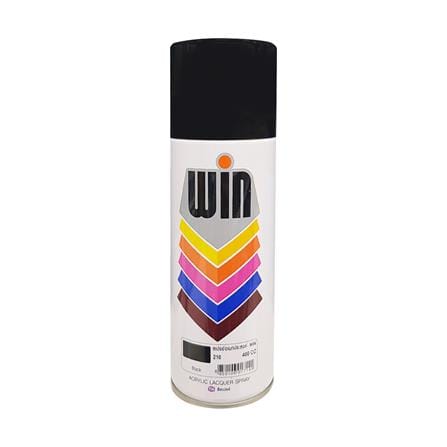 ACRYLIC LACQUER SPRAY PAINT WIN 210 BLACK 400CC