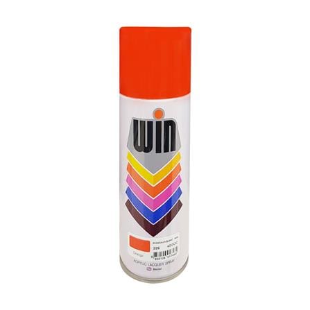 ACRYLIC LACQUER SPRAY PAINT WIN 226 ORANGE 400CC