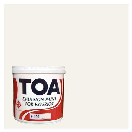 สีน้ำทาภายนอก TOA SHIELD-1 NANO E100 สีขาว ด้าน 1 แกลลอน_0