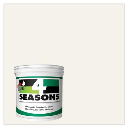 สีน้ำทาภายใน TOA 4 SEASONS สีขาว #A1000 ด้าน 1 แกลลอน_0