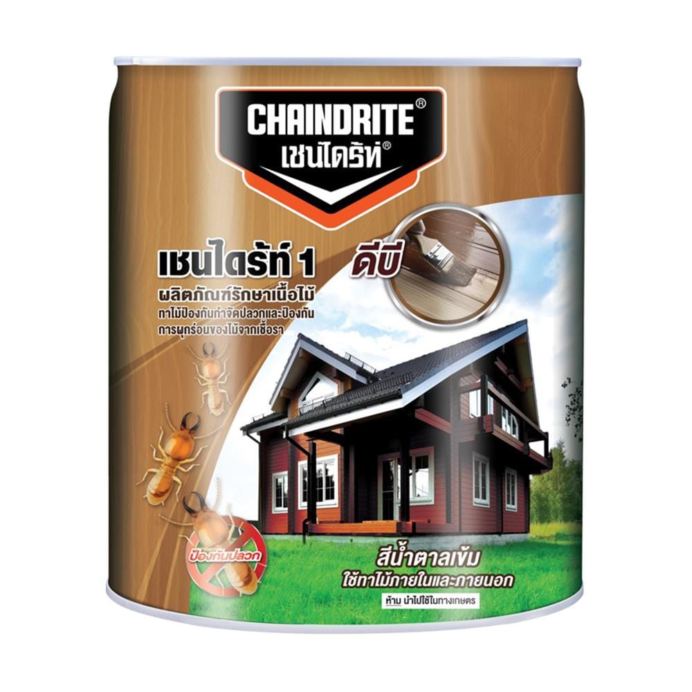 น้ำยากำจัดปลวก SHELLDRITE สีน้ำตาลดำ 5 ลิตร