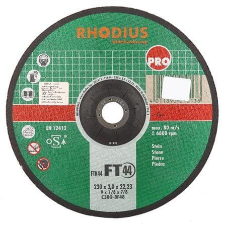 แผ่นตัดหิน-คอนกรีต แบบนูน RHODIUS 9 นิ้ว_0