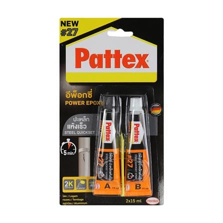 กาวอีพ็อกซี่ 2 ส่วนประกอบ PATTEX EPOXY 27 2x15 มล._1