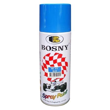 สีสเปรย์ BOSNY 21 สีน้ำเงิน 400 ซีซี