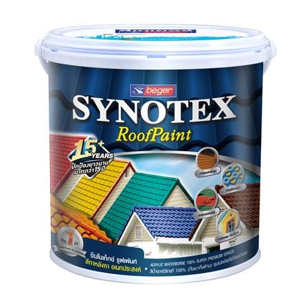 สีทาหลังคา ชนิดกึ่งเงากึ่งด้าน BEGER SYNOTEX R3019 สีเทานกพิราบ 1 แกลลอน
