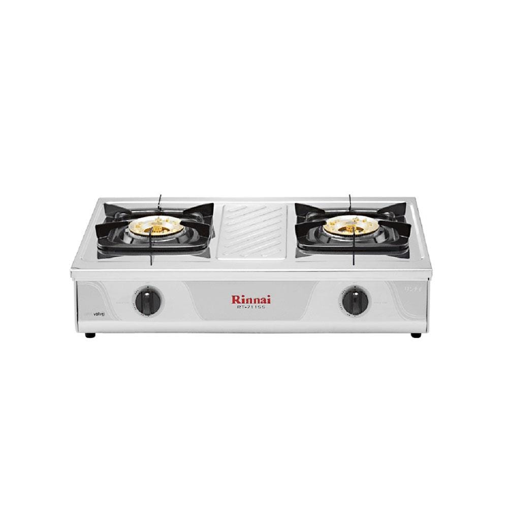 เตาแก๊สตั้งโต๊ะ 2 หัวแก๊ส RINNAI RT-711SS