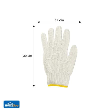 ถุงมือทอ DONGYANG เบอร์ 5 สีขาว แพ็ก 12 ชิ้น_4