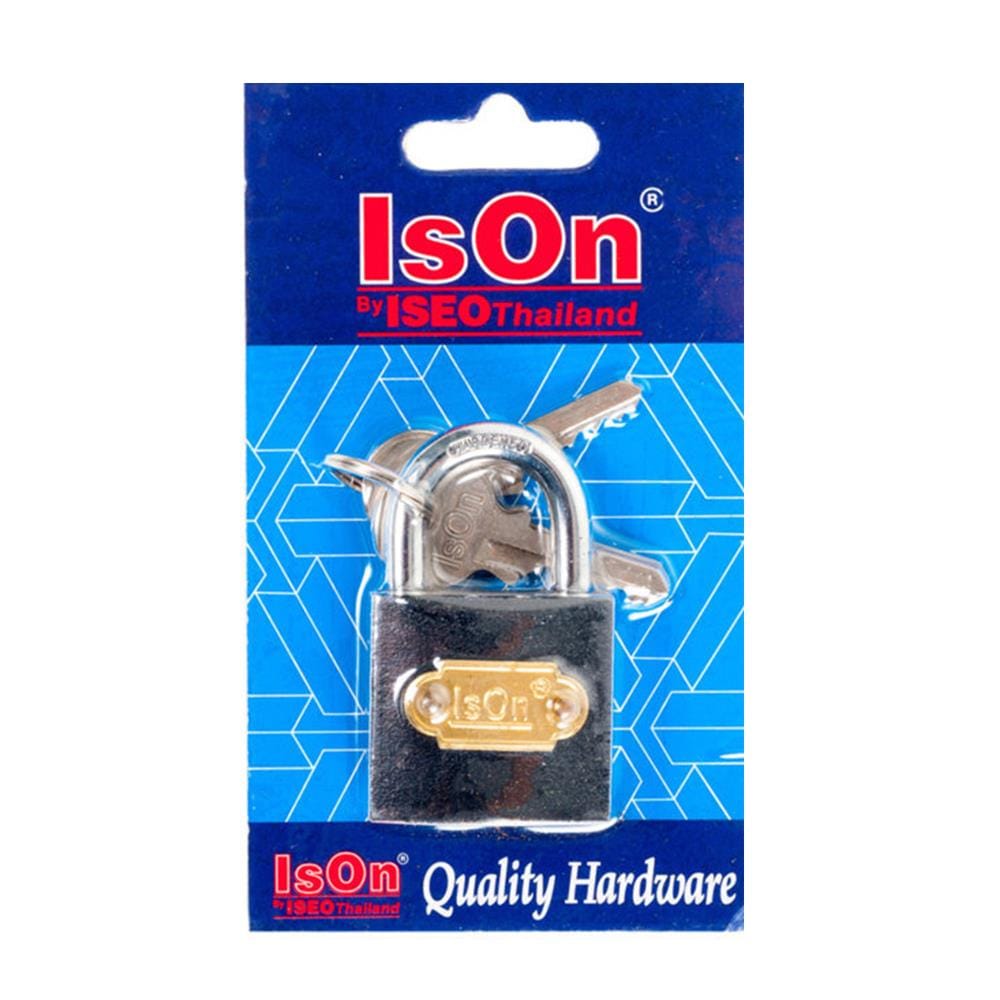 กุญแจสปริง ISON 32 มม. สีดำ