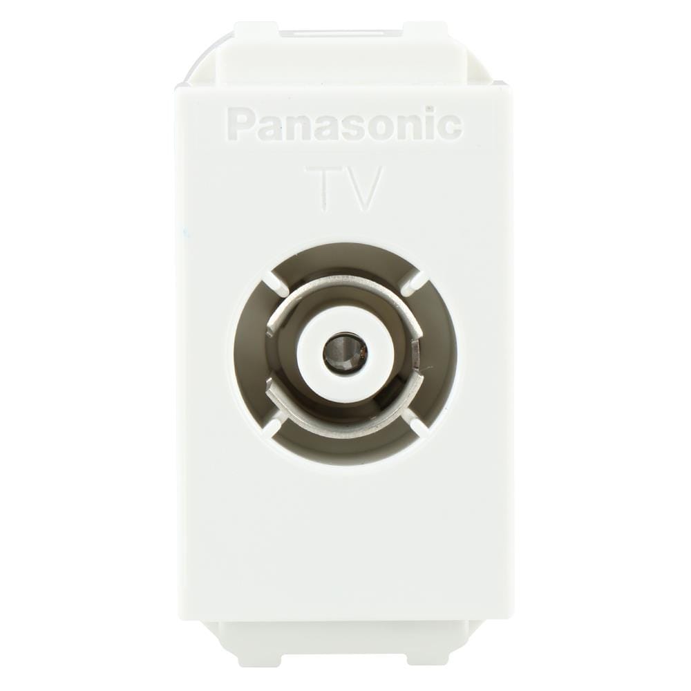 เต้ารับโทรทัศน์ 75 โอห์ม PANASONIC WEG2501 สีขาว