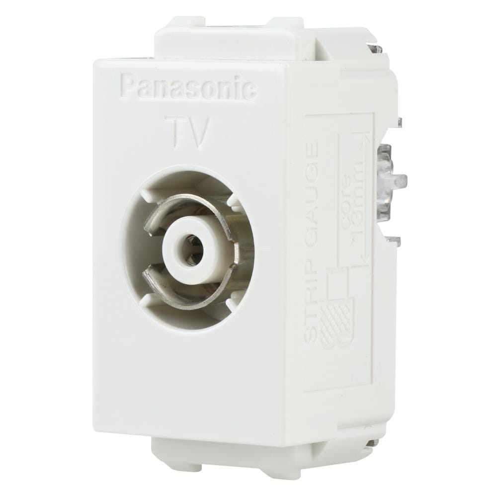 เต้ารับโทรทัศน์ 75 โอห์ม PANASONIC WEG2501 สีขาว