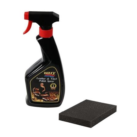น้ำยาเช็ดเคลือบเงาผลิตภัณฑ์หนัง WAXY 450 มล.