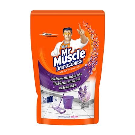 น้ำยาทำความสะอาดพื้น MR.MUSCLE 800ml WILD LAVENDER_0