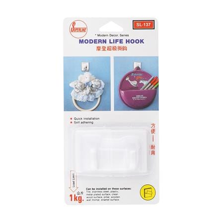 ขอแขวนเหลี่ยมติดเทปกาว SUPERLINE SL137 (1x2)_2