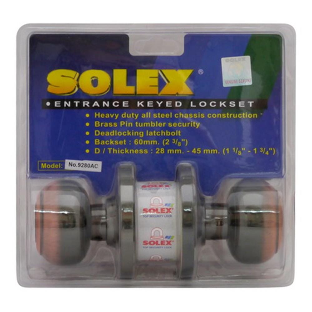 ลูกบิดประตู หัวจัน SOLEX 9280 AC สีทองแดงรมดำ