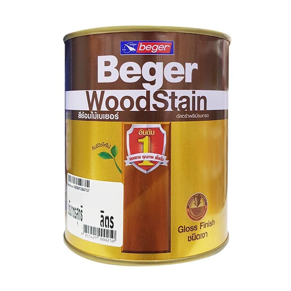 สีย้อมไม้ BEGER 1901 สีไม้สักทอง เงา 1/4 แกลลอน