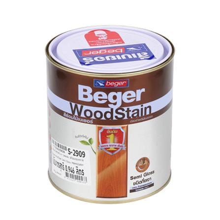 สีย้อมไม้ BEGER 2909 สีมะฮอกกะนี กึ่งเงา 1/4 แกลลอน