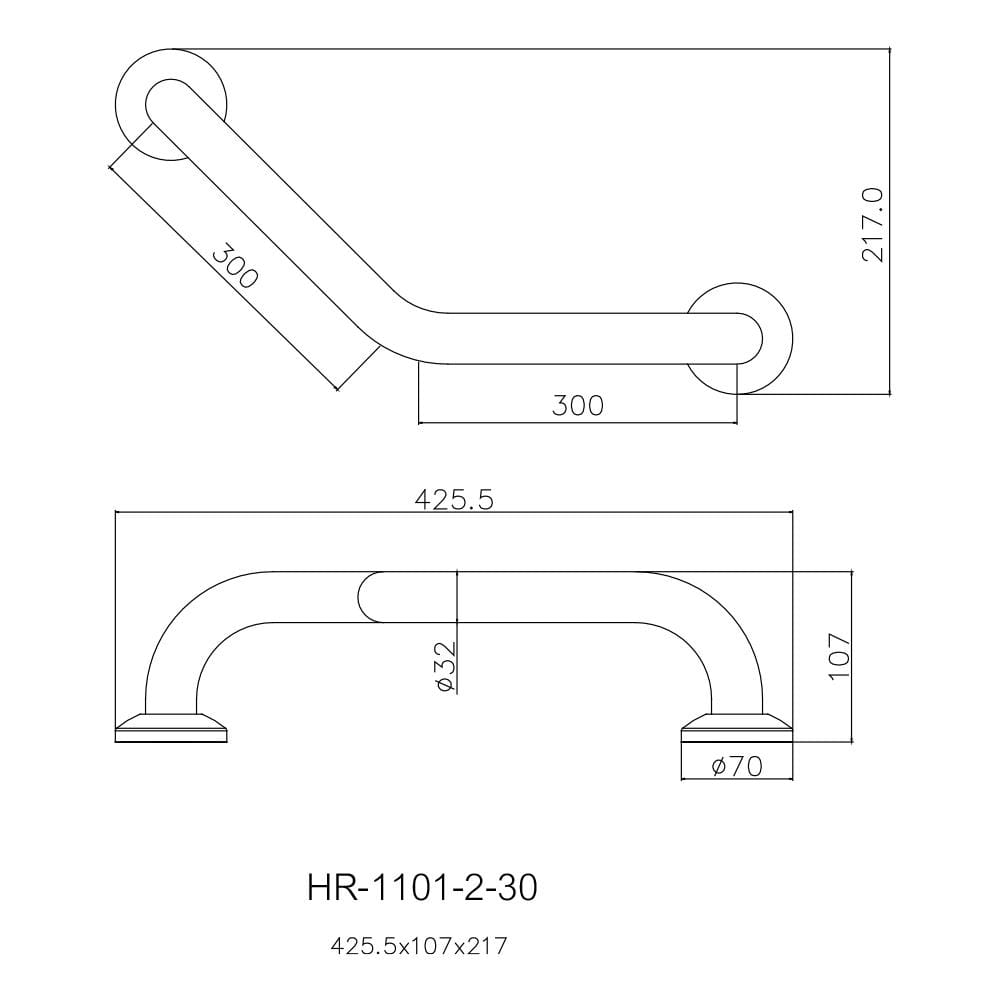 ราวมือจับ ตัว V WS HR-1101-2-30