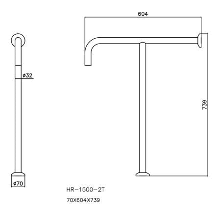 ราวมือจับกันลื่น ตัว T WS HR-1500-2T_1