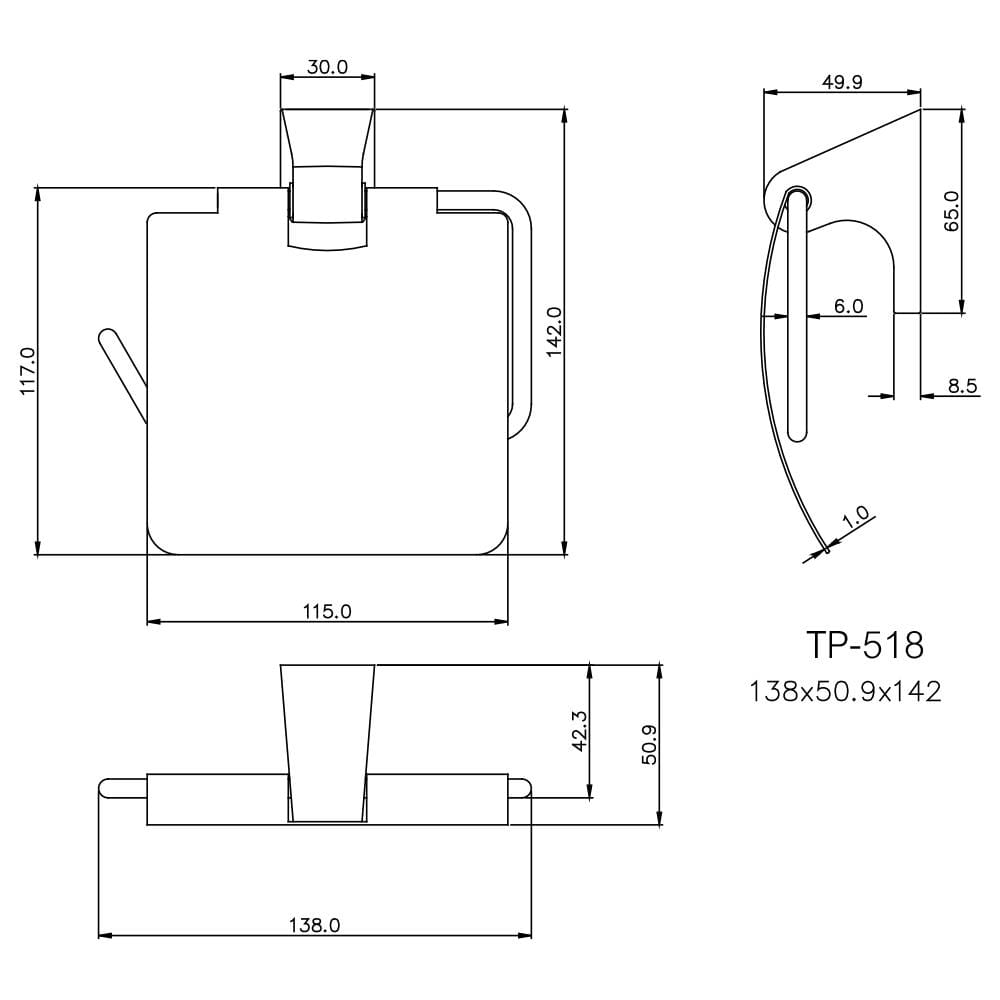 ที่ใส่กระดาษชำระ WS TP518 สเตนเลส