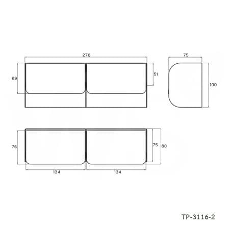 ที่ใส่กระดาษคู่ WS TP-3116-2_1