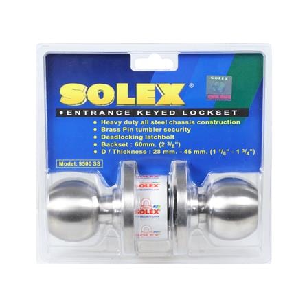 ลูกบิดประตู หัวกลม SOLEX 9500 SS สีสเตนเลส_3