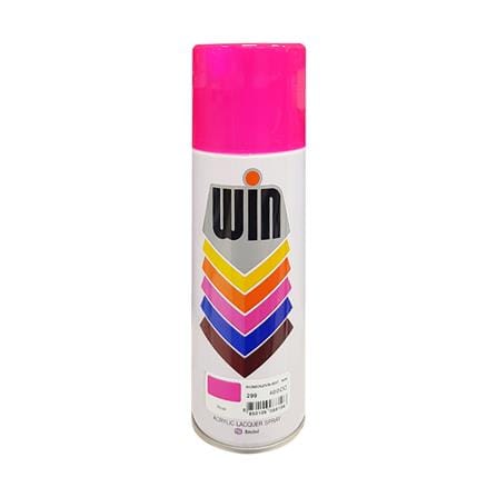 ACRYLIC LACQUER SPRAY PAINT WIN 299 ROSE 400CACRYLIC LACQUER SPRAY PAINT WIN 299 ROSE 400C...