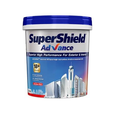 สีน้ำทาภายนอก ชนิดกึ่งเงา TOA SUPERSHIELD #100 สีข...