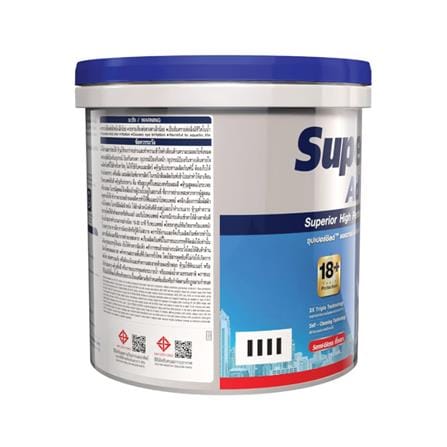 สีน้ำทาภายนอก ชนิดกึ่งเงา TOA SUPERSHIELD สีขาว SG100 1 แกลลอน_1