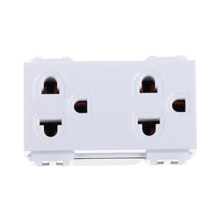 DOUBLE SOCKETS PANASONIC WEG 3 PIN 15929