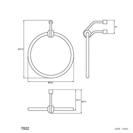 ห่วงแขวนผ้า WS 7002 สเตนเลส_1