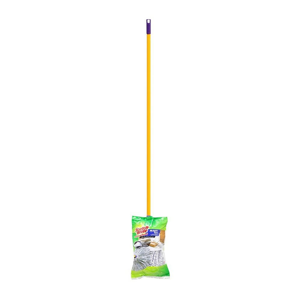 ไม้ม็อบไมโครไฟเบอร์หัวจุก SCOTCH-BRITE MAGIC 4 นิ้ว สีเหลือง