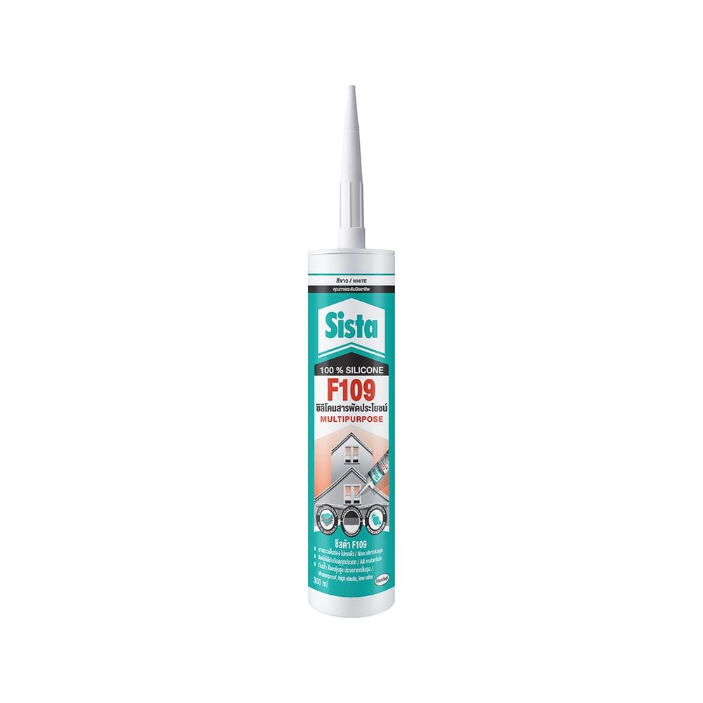 ซิลิโคนอเนกประสงค์ SISTA F109 300 มล. สีขาว