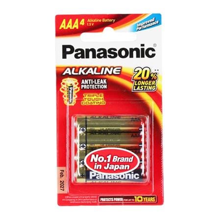 ถ่านอัลคาไลน์ PANASONIC AAA LR03T แพ็ก 8 ก้อน