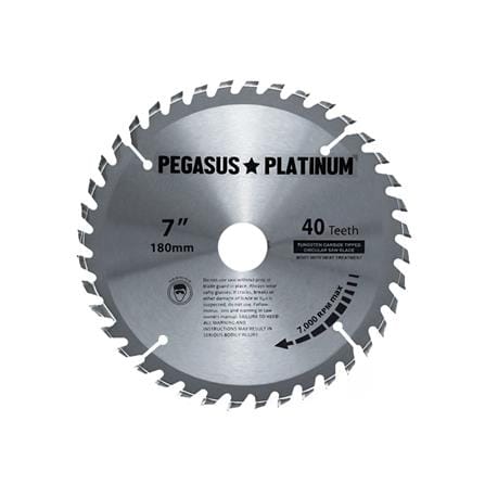 ใบเลื่อยวงเดือน PEGASUS 7 นิ้ว 40 ซี่ฟัน_0
