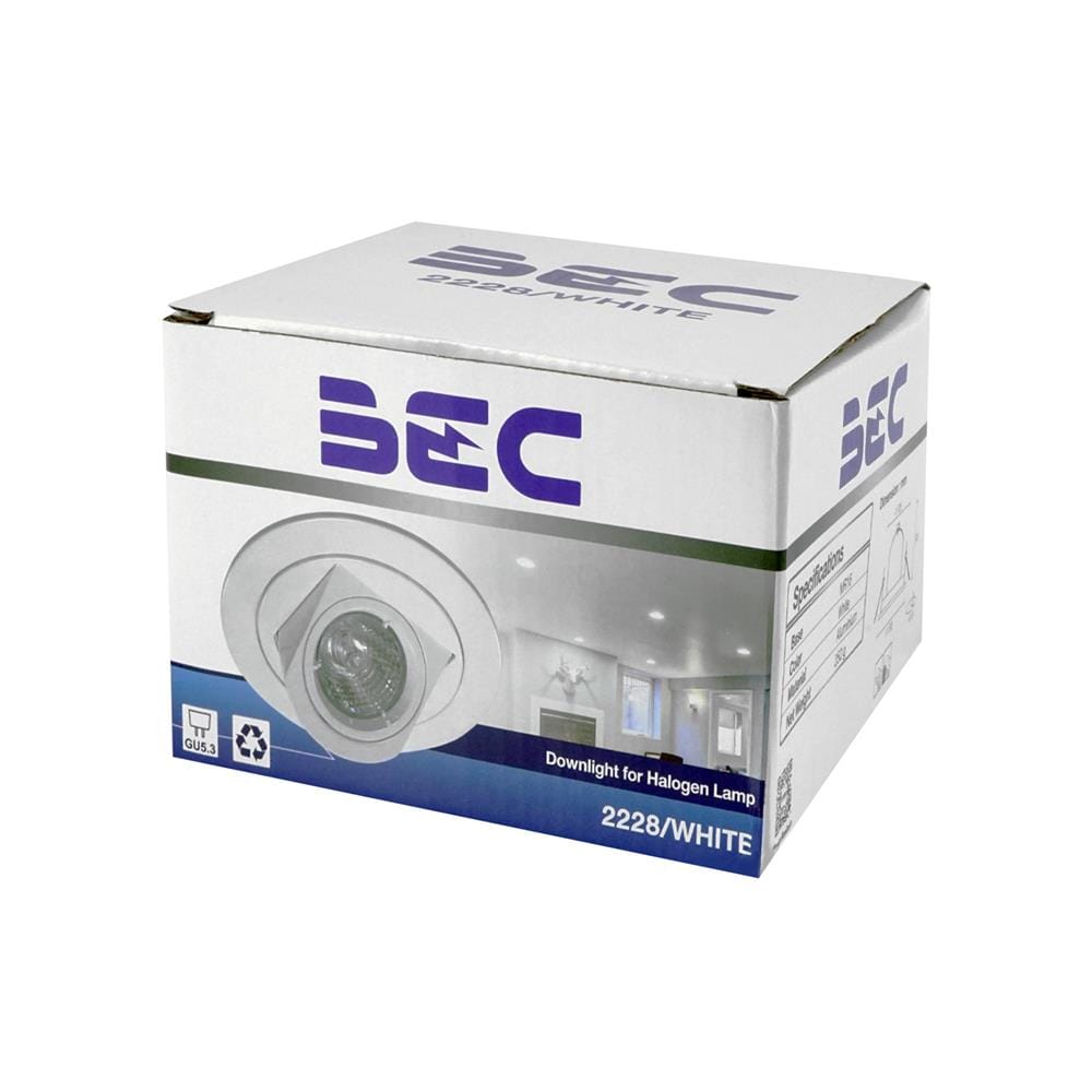 ดาวน์ไลท์ BEC HG 2228 ALUMINUM BASIC 4 นิ้ว สีขาว กลม