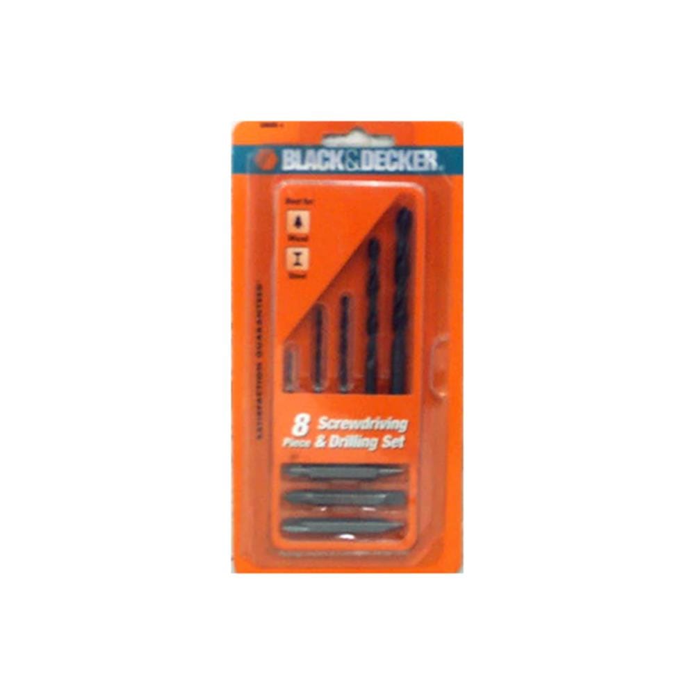 ดอกเจาะไม้ BLACK&DECKER 50608 แพ็ก 8 ชิ้น