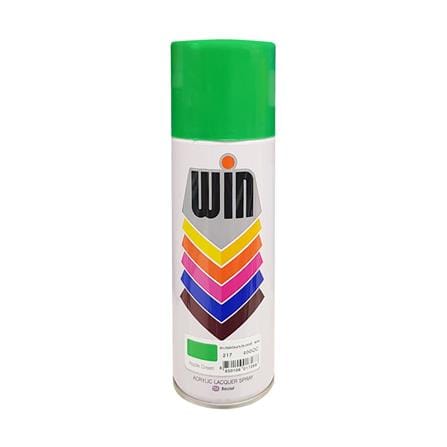 ACRYLIC LACQUER SPRAY PAINT WIN 217 APPLE GREEN 400CC