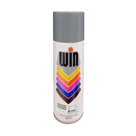 ACRYLIC LACQUER SPRAY PAINT WIN 221 LIGHT GREY 400CC