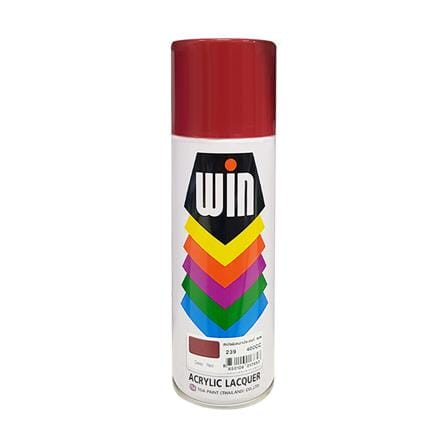ACRYLIC LACQUER SPRAY PAINT WIN 239 DEEP RED 400CC
