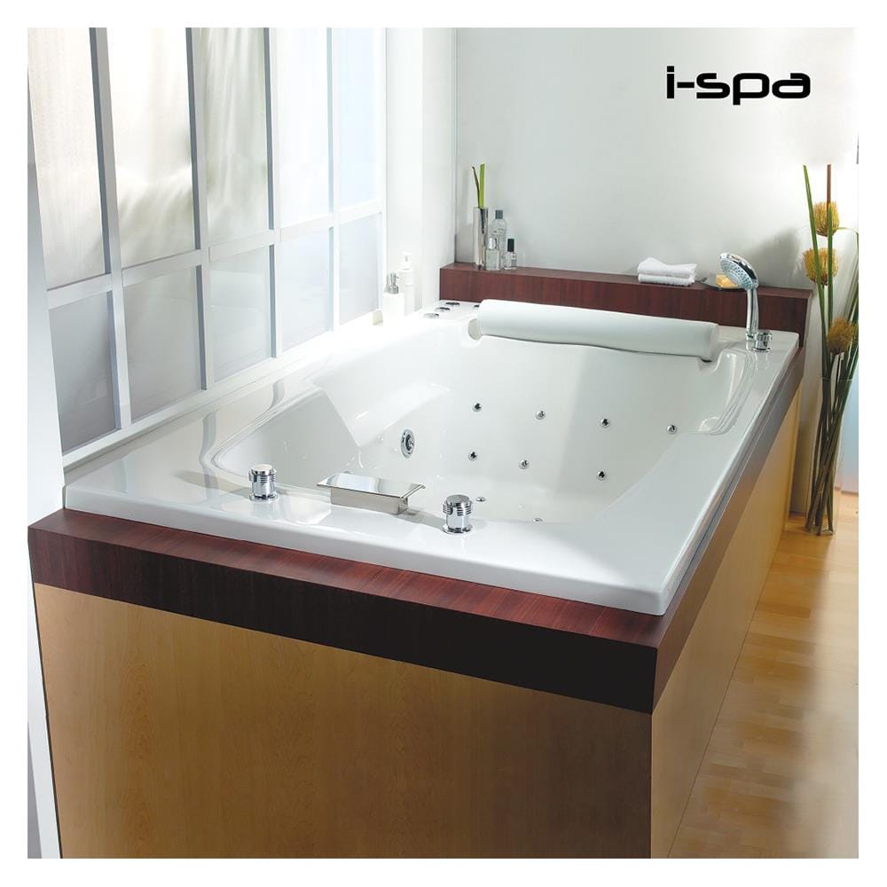 อ่างน้ำวนอัดอากาศ แบบฝัง I-SPA BD-LOB001WAF 200 ซม. สีขาว